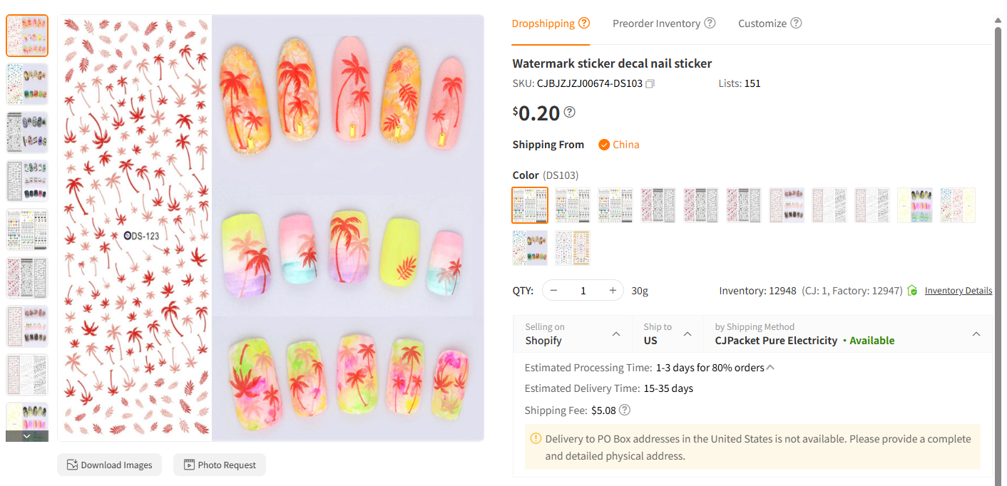 Nail Stickers & Decal Sheets